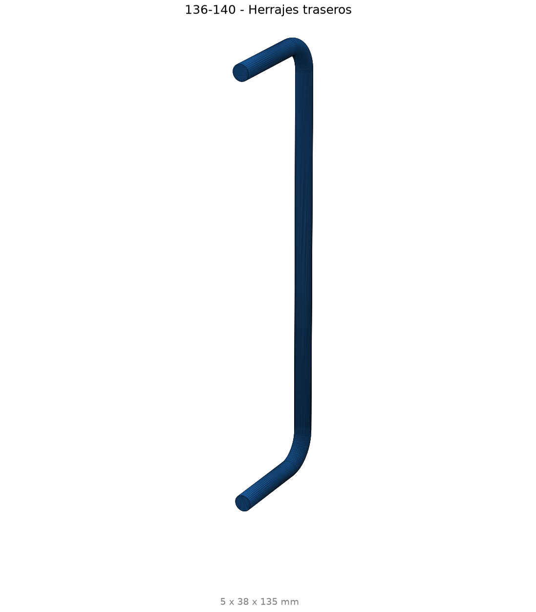 Nº 136-140 — Herrajes traseros