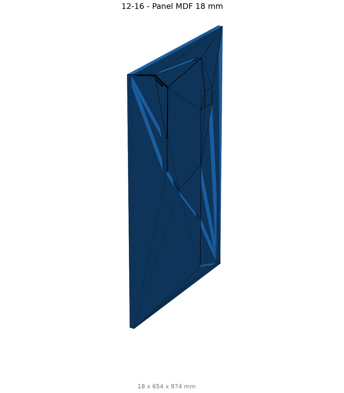 Nº 12-16 — Panel MDF 18 mm